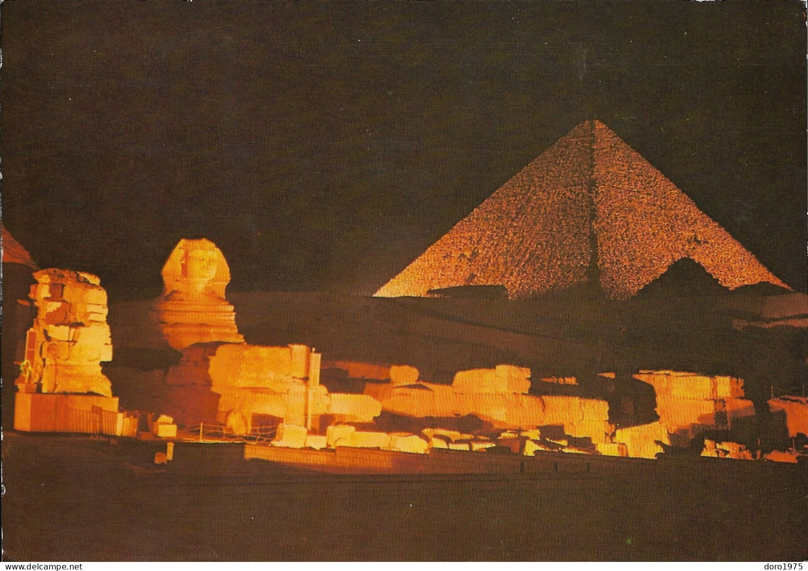 EGYPT - Giza - Pyramids - Sphinx - Used Postcard - Guiza