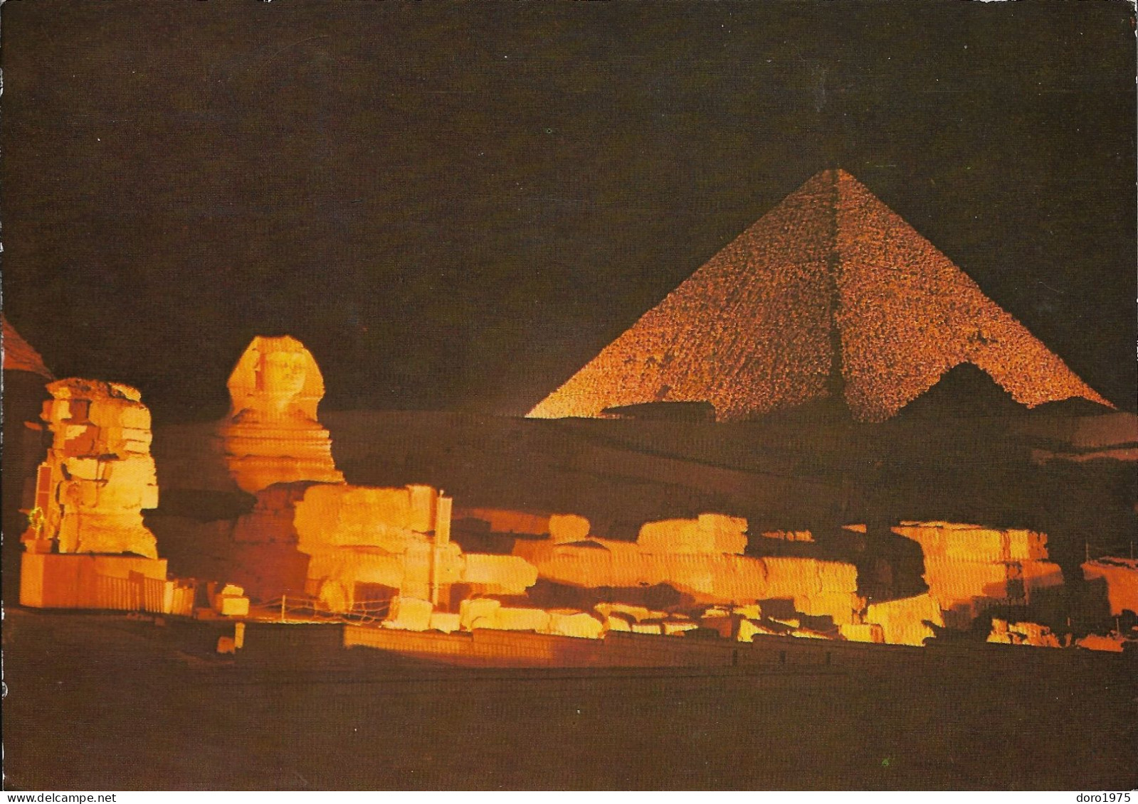 EGYPT - Giza - Pyramids - Sphinx - Used Postcard - Gizeh