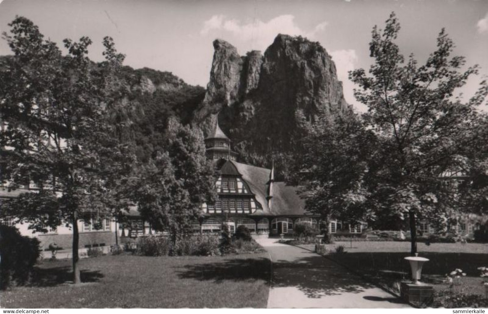 87973 - Bad Münster Am Stein - Bäderhaus Mit Rheingrafenstein - Ca. 1960 - Bad Münster A. Stein - Ebernburg