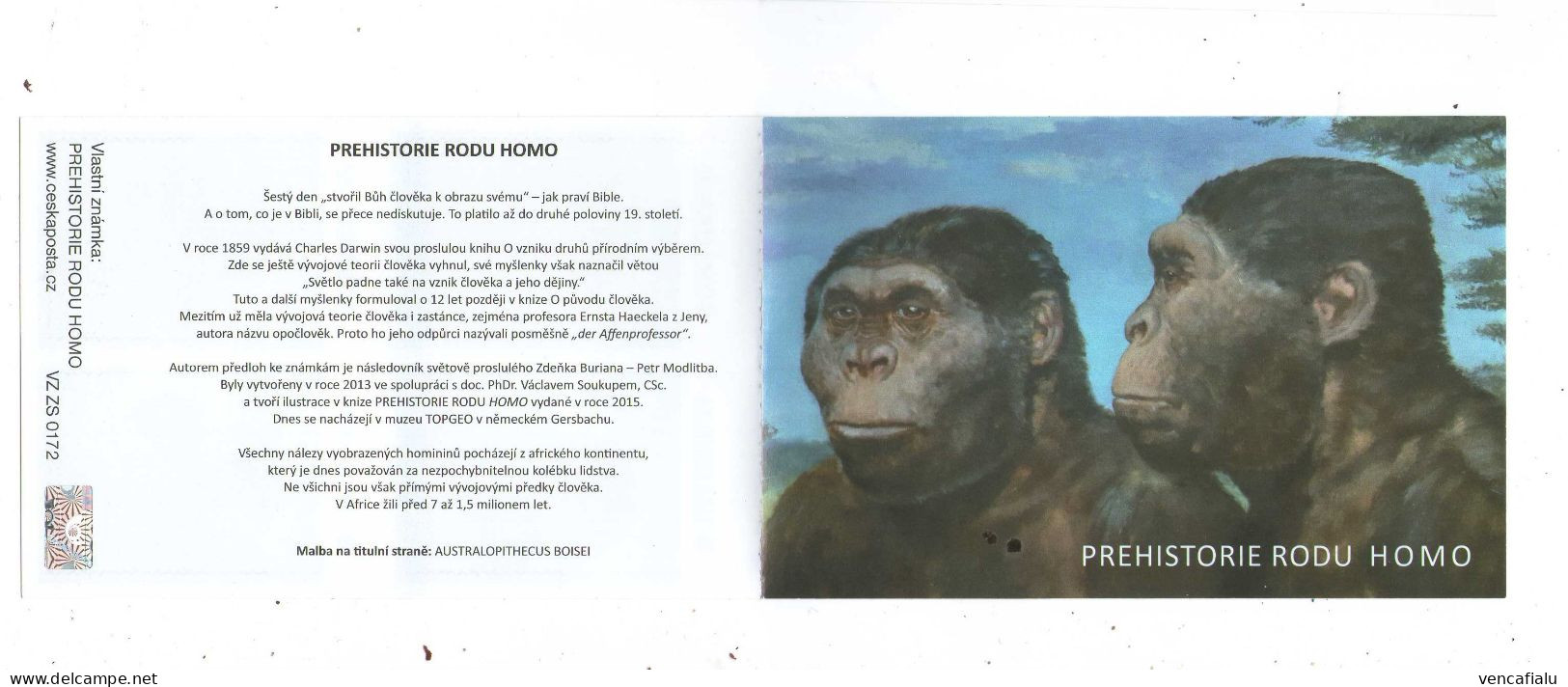 Czech Republic 2023 - Hominidae, 8 Self-adhesive Personalised Stamps, MNH - Prehistóricos