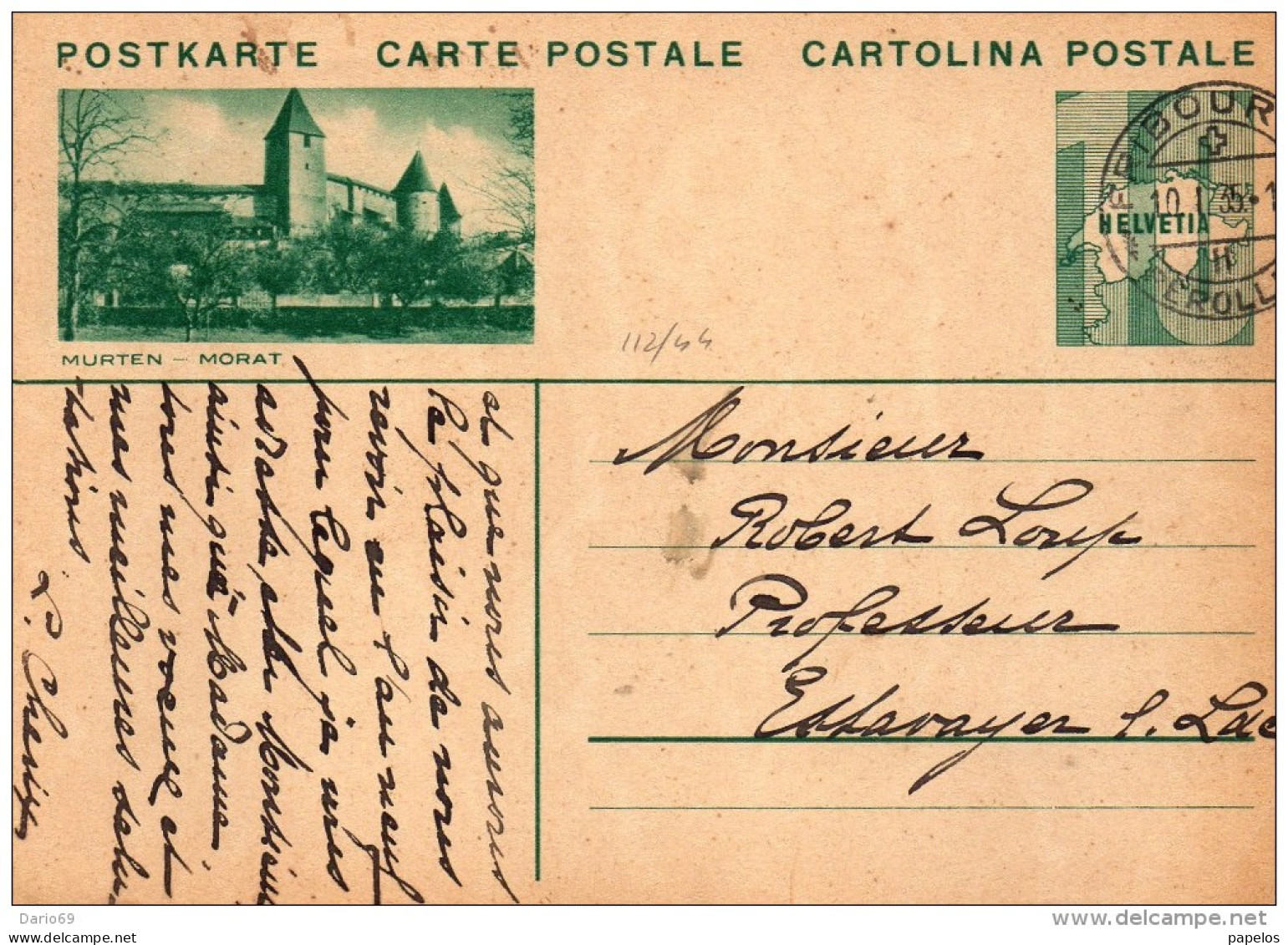 1935    CARTOLINA POSTALE - Enteros Postales