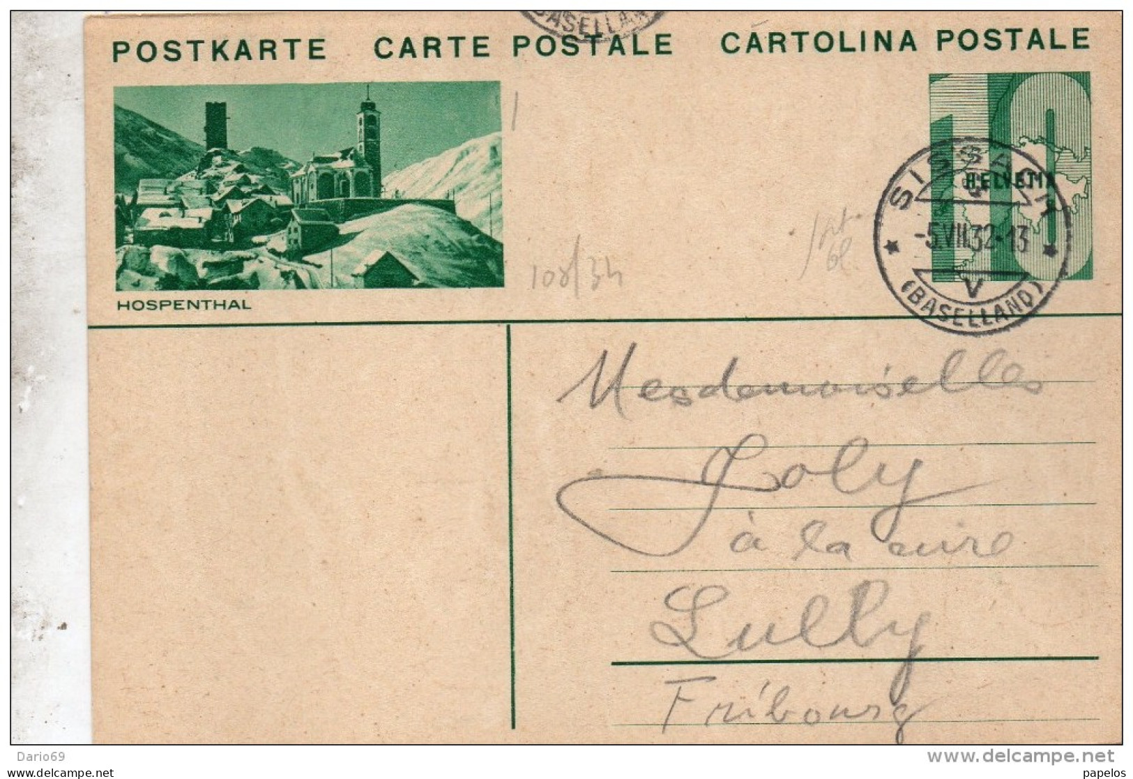 1932 CARTOLINA POSTALE - Enteros Postales