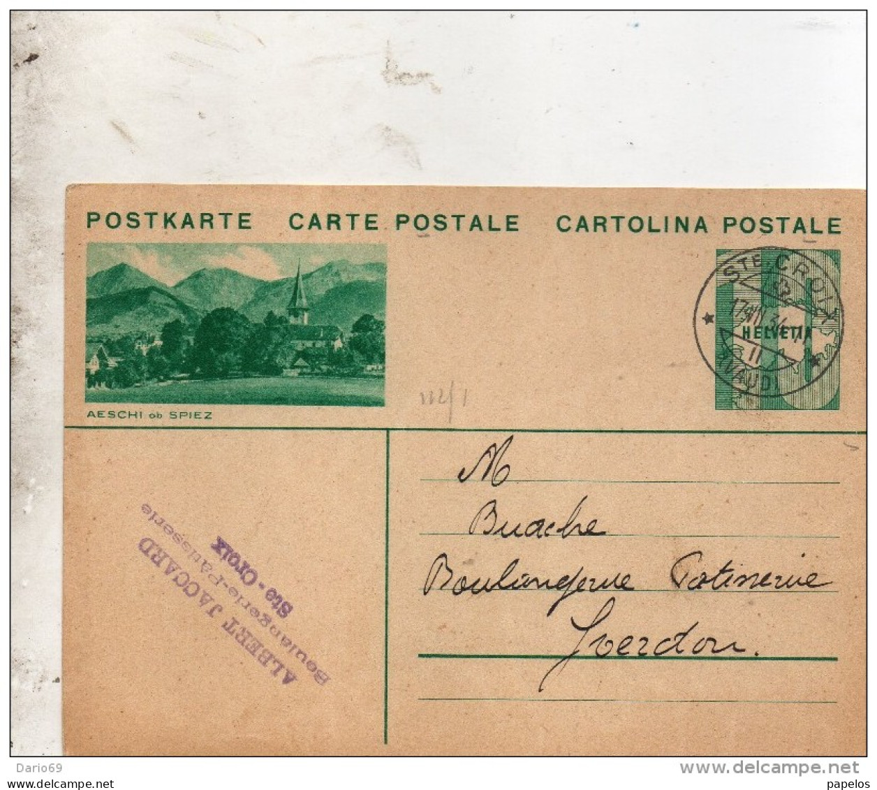 1933 CARTOLINA POSTALE - Enteros Postales