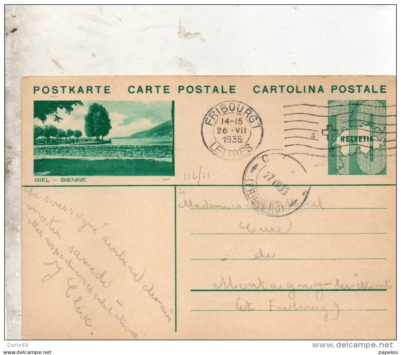 1935 CARTOLINA POSTALE - Enteros Postales