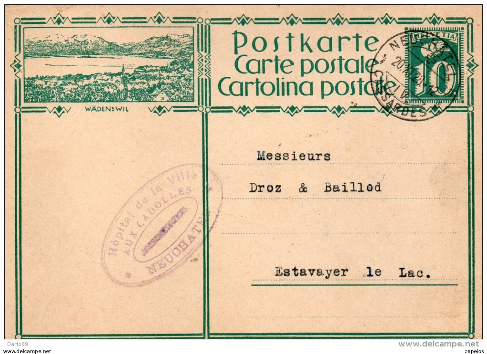 1928 CARTOLINA POSTALE - Stamped Stationery