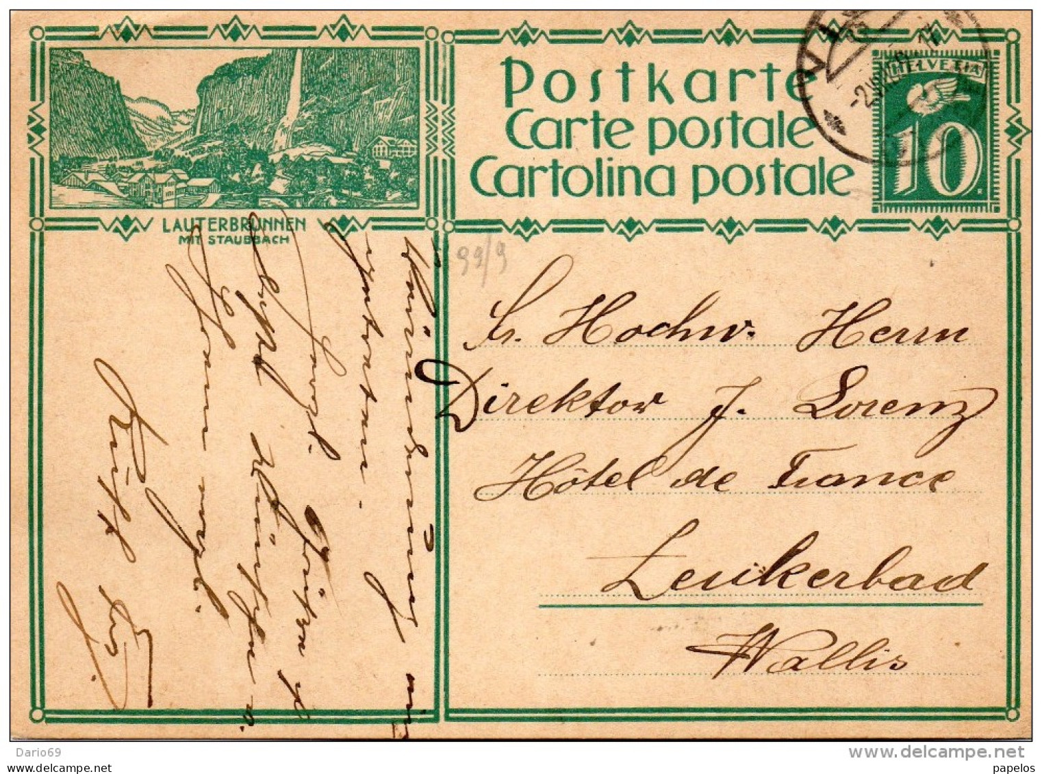 1929 CARTOLINA POSTALE - Stamped Stationery