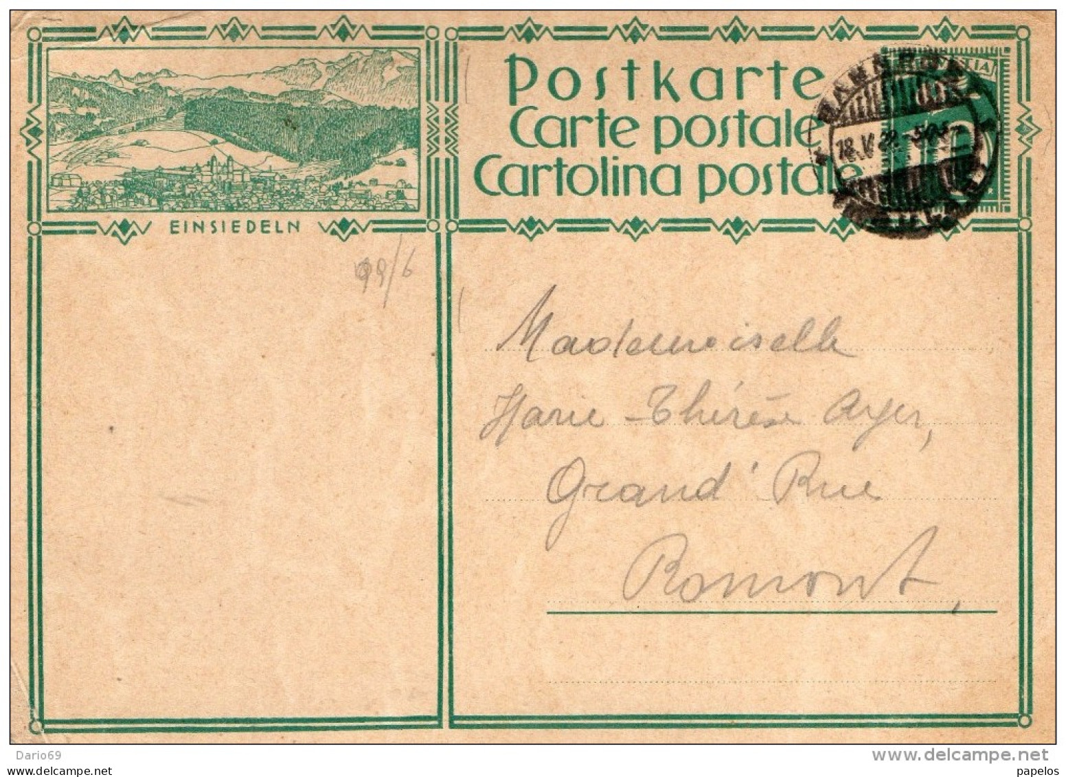 1936 CARTOLINA POSTALE - Stamped Stationery