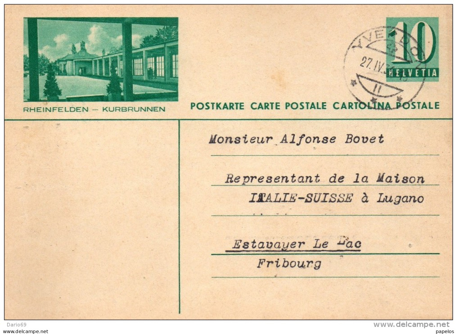 1936 CARTOLINA POSTALE - Stamped Stationery