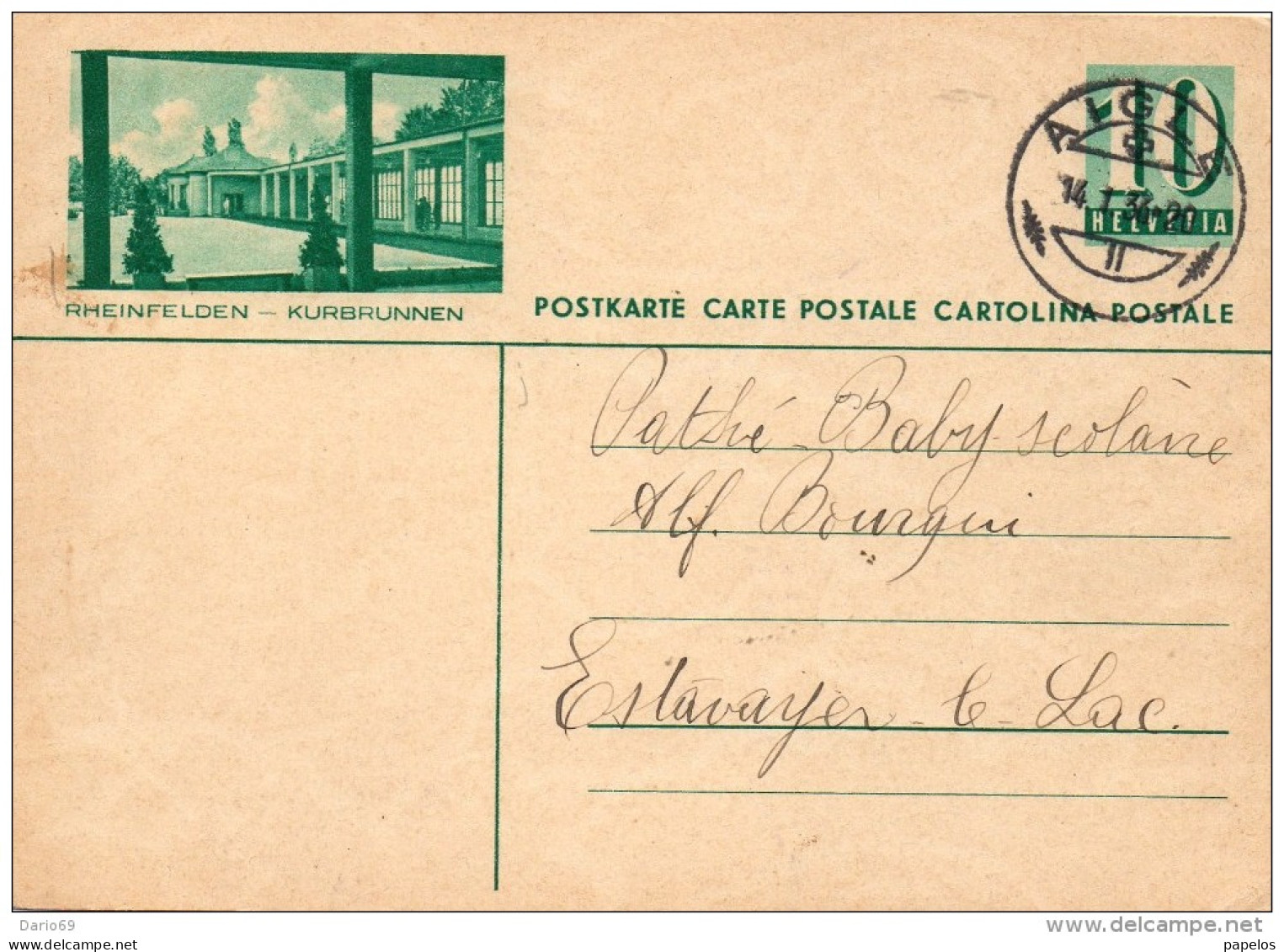 1935 CARTOLINA POSTALE - Entiers Postaux