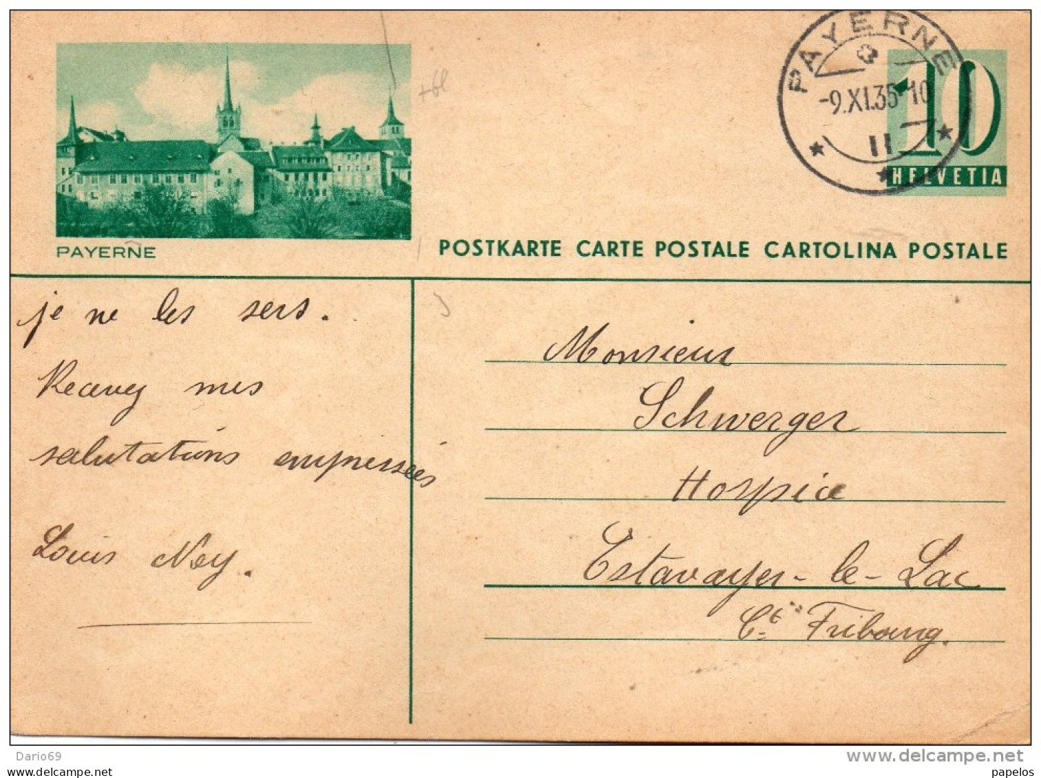 1935 CARTOLINA POSTALE - Stamped Stationery