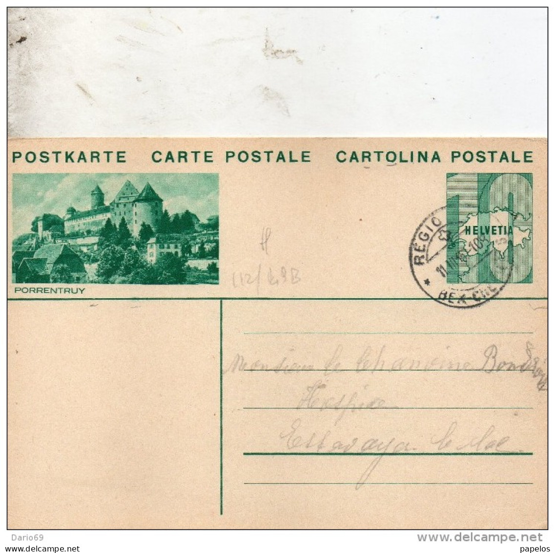 1935    CARTOLINA POSTALE - Covers & Documents