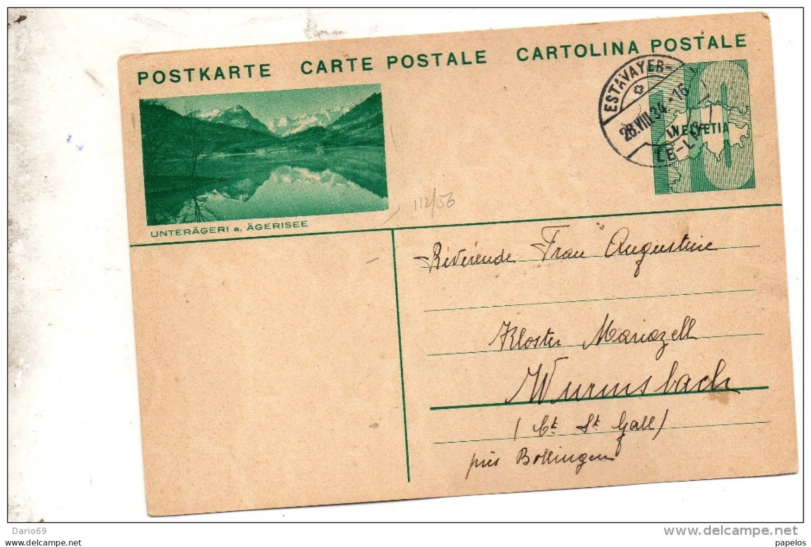 1934    CARTOLINA POSTALE - Covers & Documents