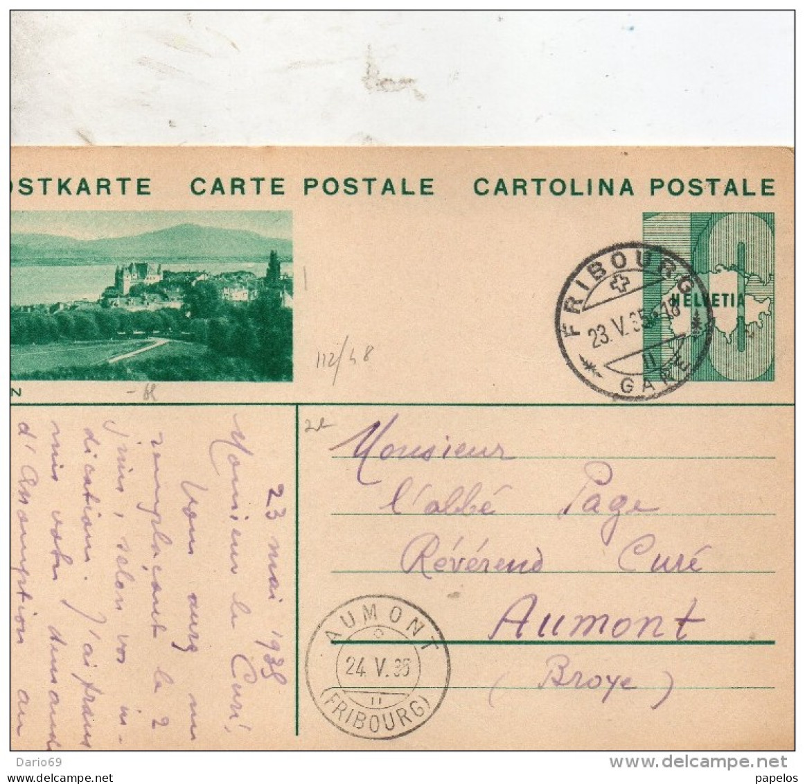 1935    CARTOLINA POSTALE - Covers & Documents