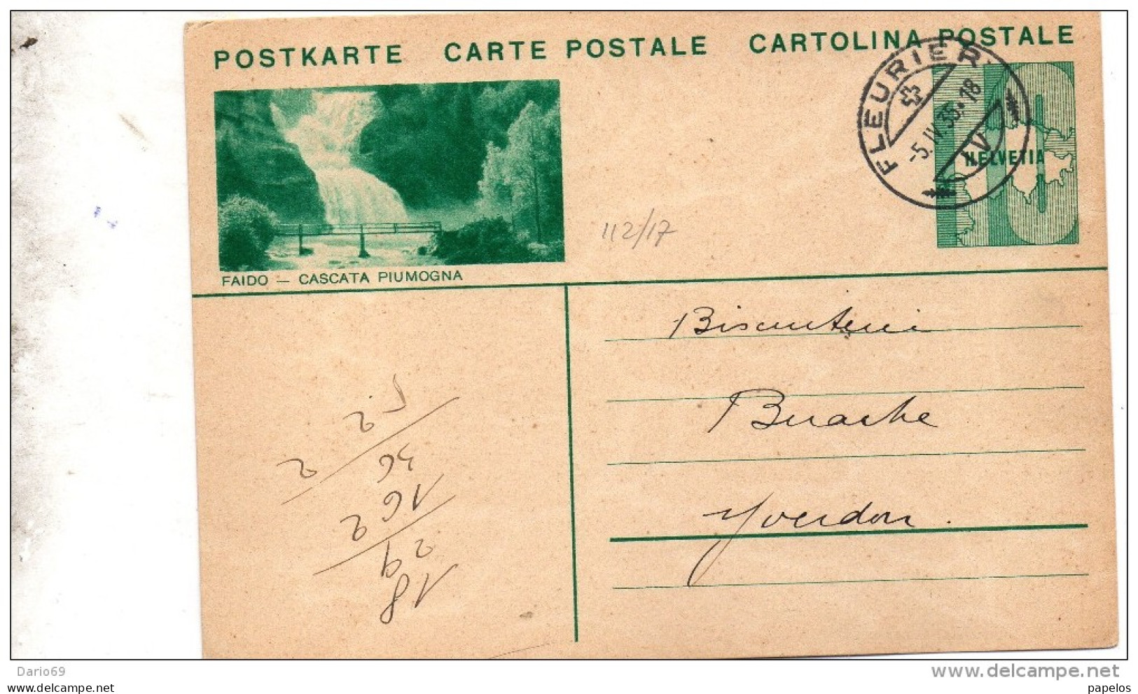 1935    CARTOLINA POSTALE - Covers & Documents