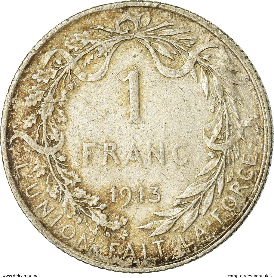 Monnaie, Belgique, Albert I, Franc, 1913, TTB, Argent, KM:72 - 1 Frank