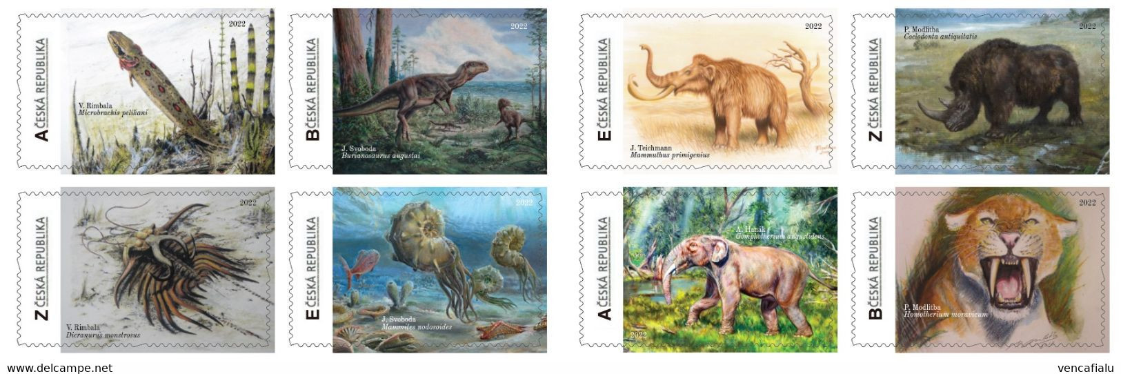 Czech Republic 2022 - Special Booklet Personalised Stamps Prehistory In Bohemia, 8 Self Adhesive Stamps, MNH - Prehistóricos