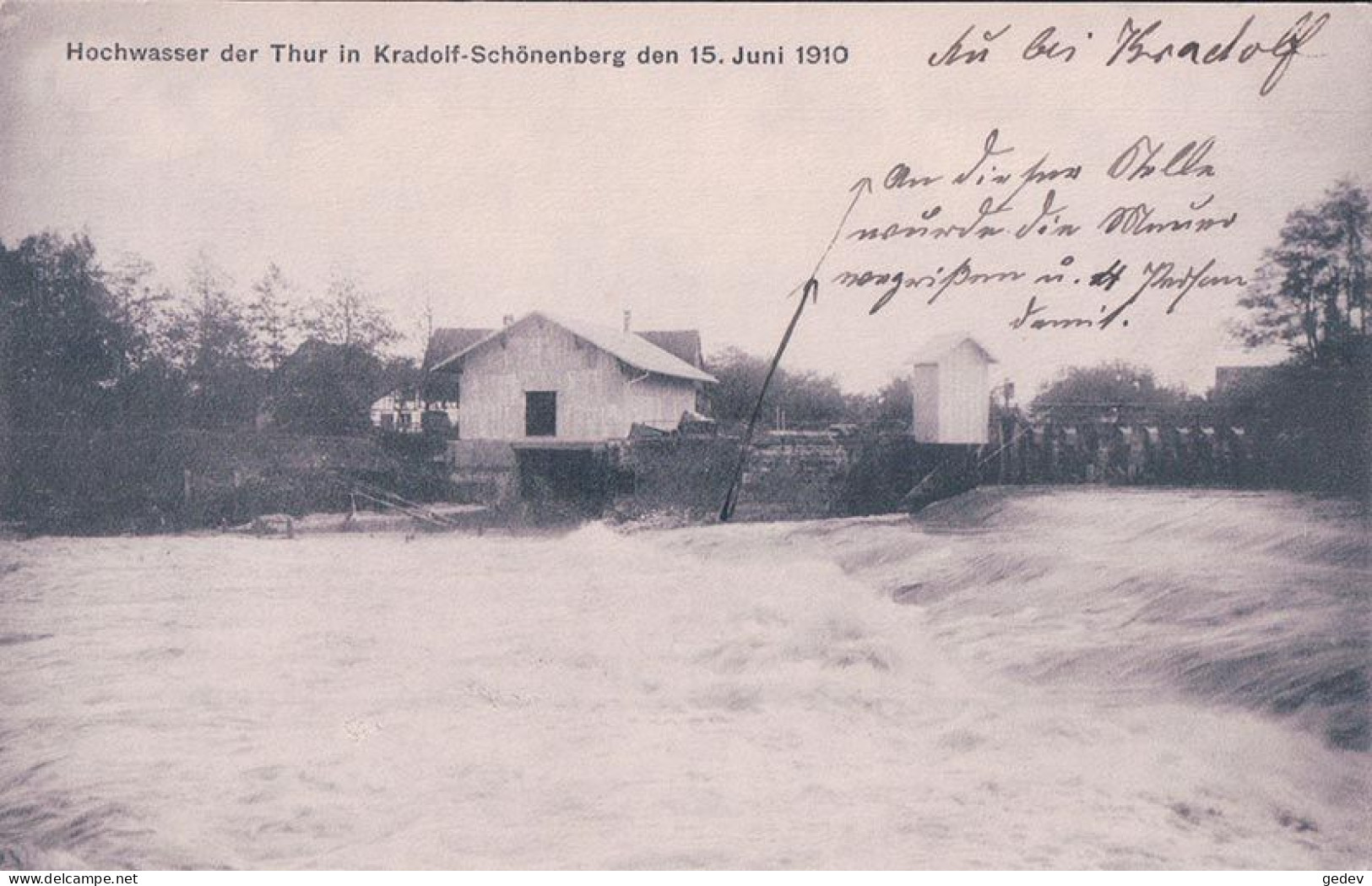 Kradolf Schönenberg TG, Hochwasser Der Thur Den 15. Juni 1910 (280) - Sonstige & Ohne Zuordnung