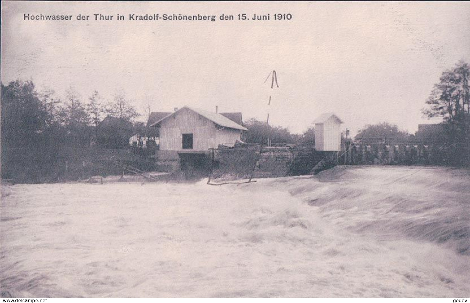 Kradolf Schönenberg TG, Hochwasser Der Thur Den 15. Juni 1910 (281) - Autres & Non Classés