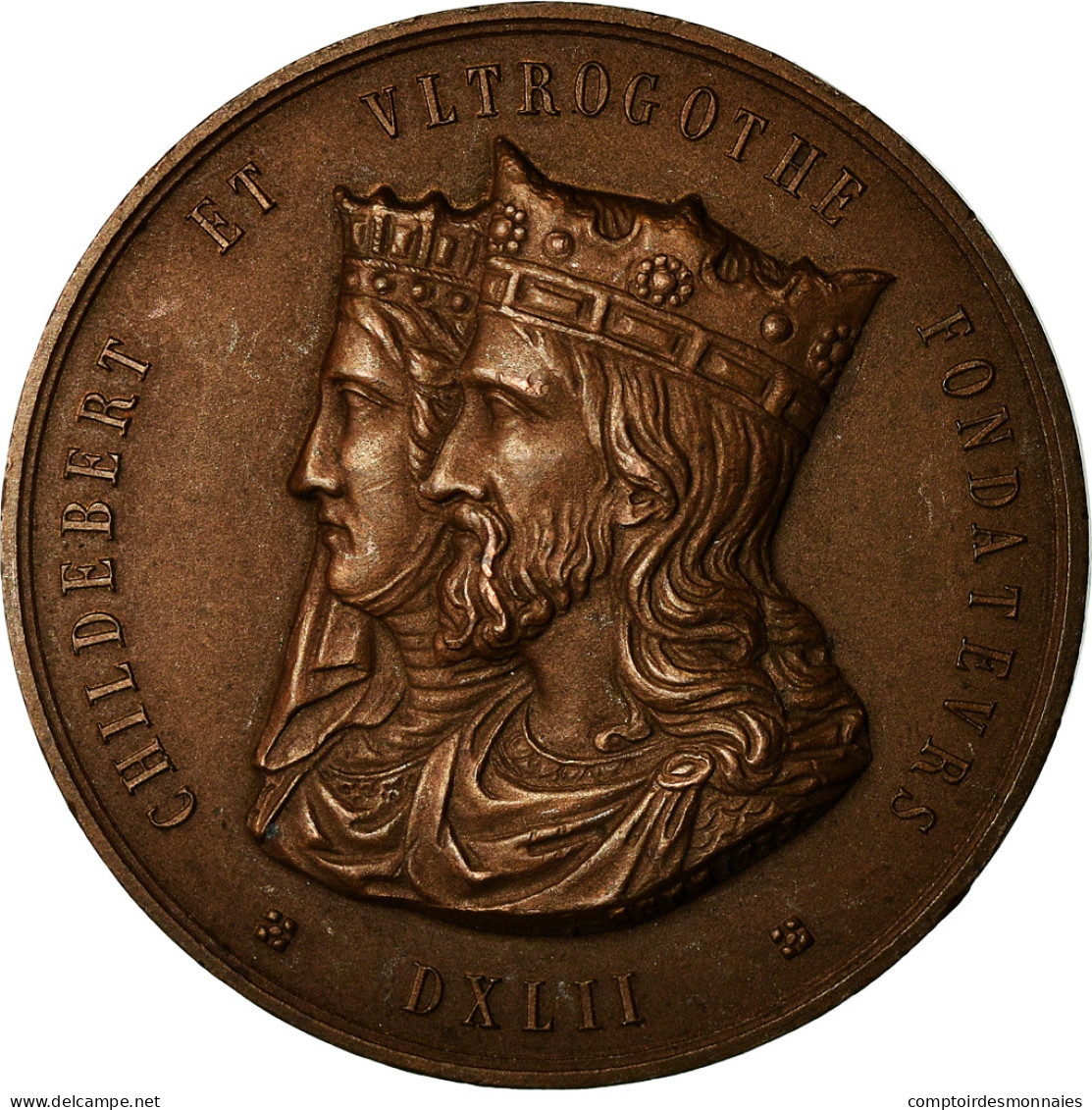 France, Médaille, Hôpitaux Civils De Lyon, Childebert, Medicine, Schmitt, SPL - Altri & Non Classificati