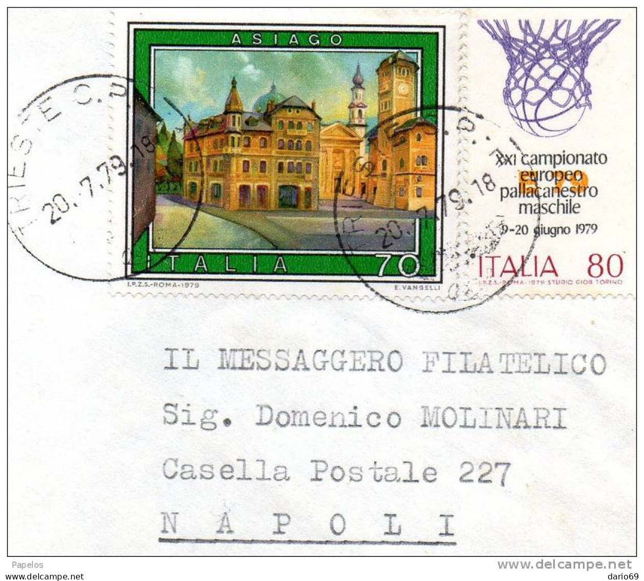 1979 LETTERA CON ANNULLO TRIESTE - 1971-80: Marcophilia