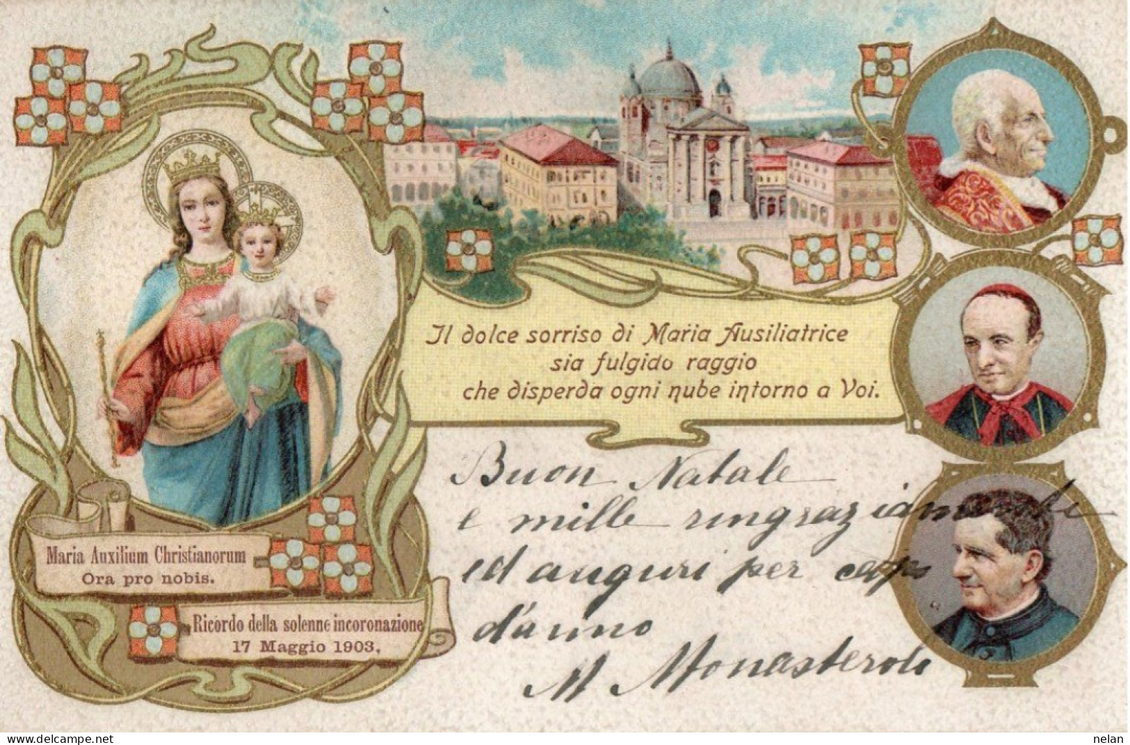 TORINO -  BASILICA DI SUPERGA - RICORDO DELLA SOLENNE INCORONAZIONE 17 MAGGIO 1903  - F.P. - Kirchen
