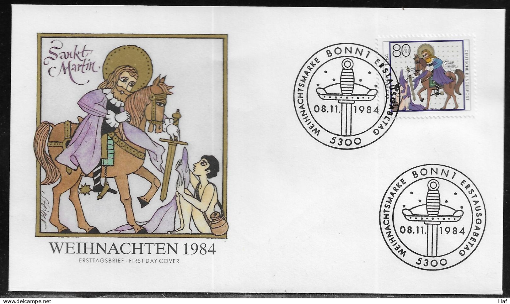 Germany. FDC Mi. 1233.  Christmas 1984.   FDC Cancellation On Cachet Special Envelope No. 15046 - 1981-1990