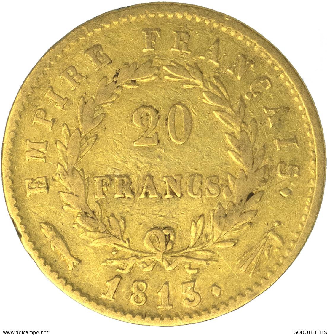 Premier-Empire-20 Francs Napoléon Ier 1813 Utrecht - 20 Francs (oro)
