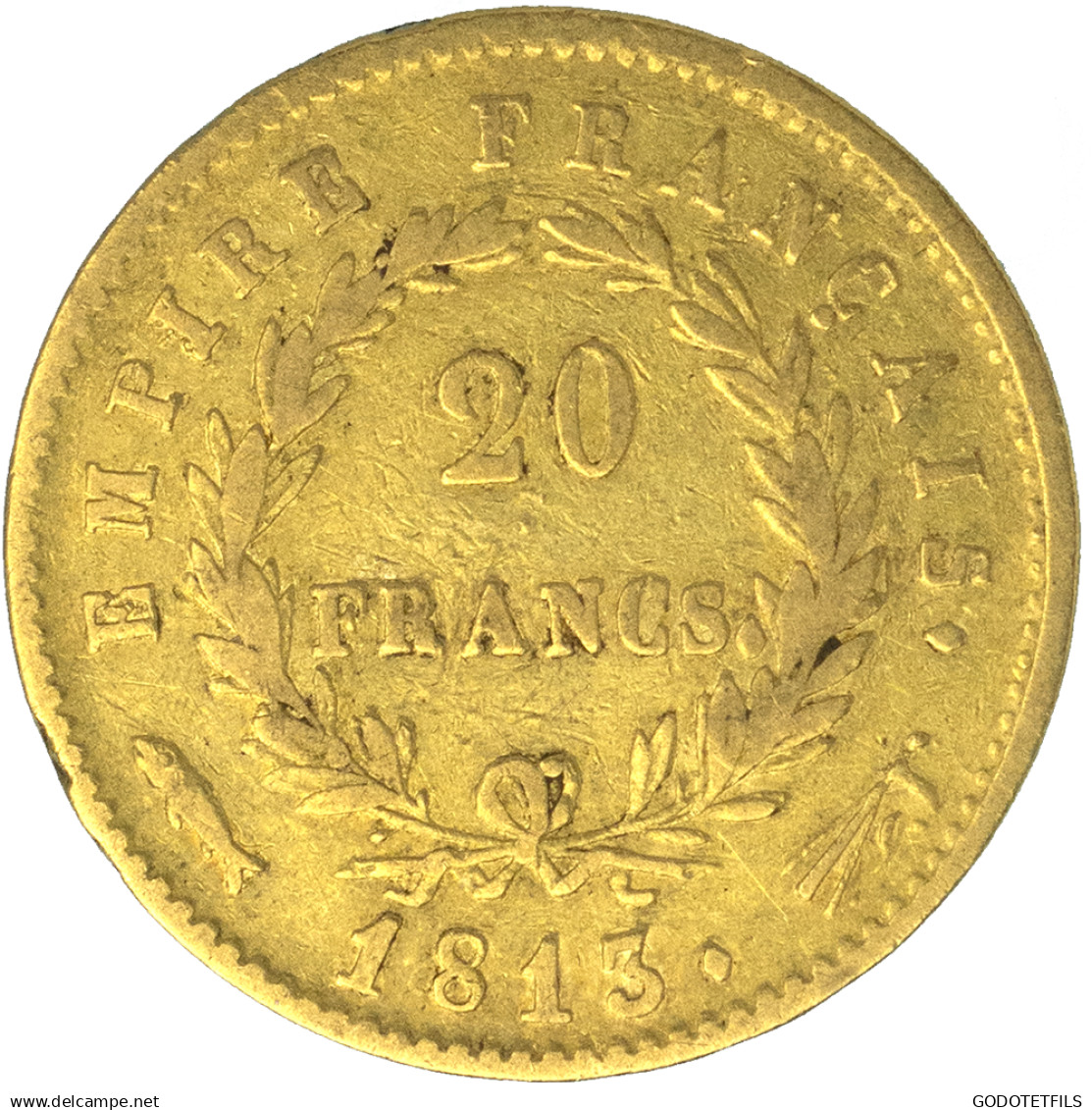 Premier-Empire-20 Francs Napoléon Ier 1813 Utrecht - 20 Francs (gold)