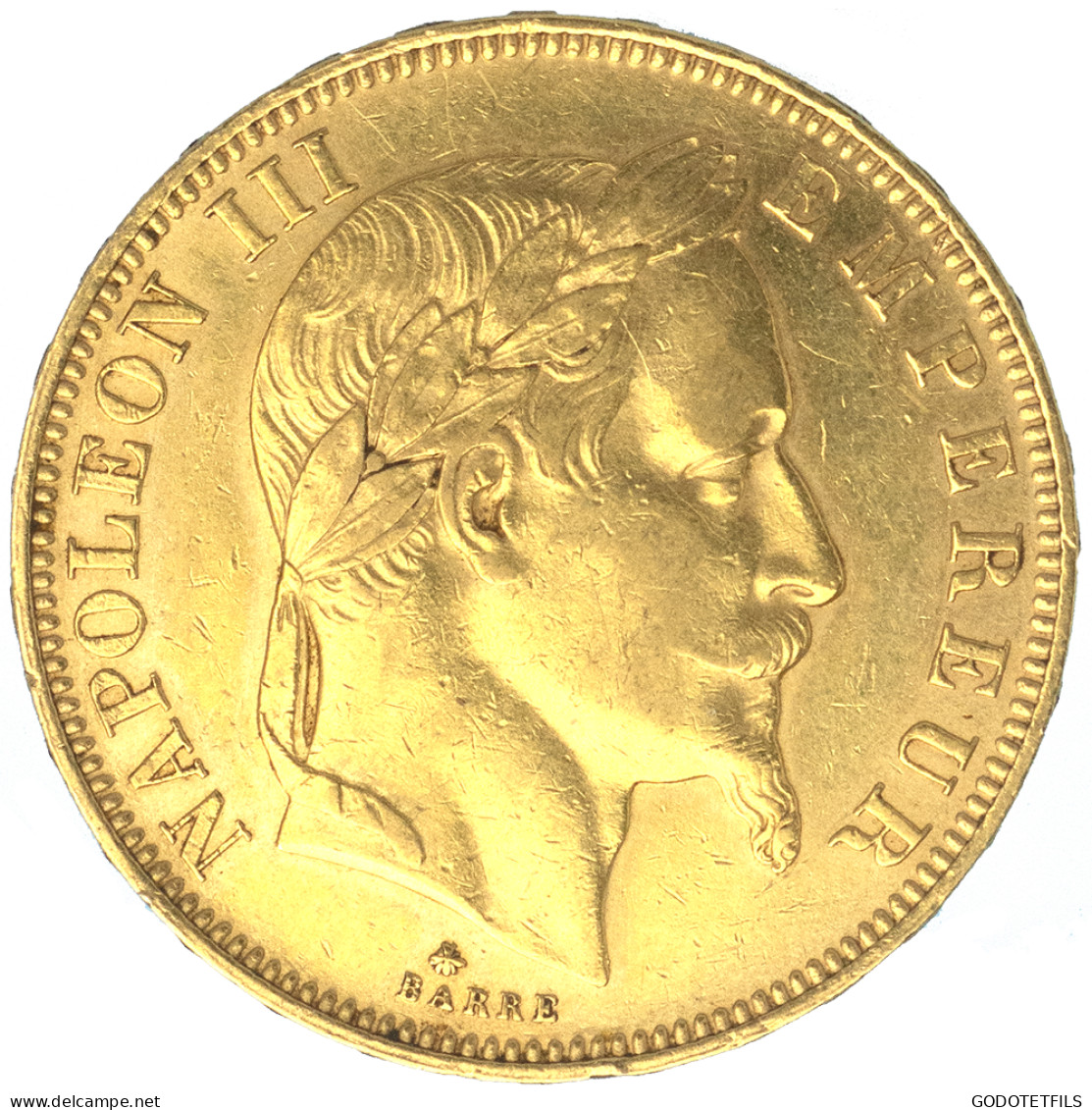 Second-Empire-50 Francs Napoléon III Tête Laurée 1862 Paris - 50 Francs (goud)