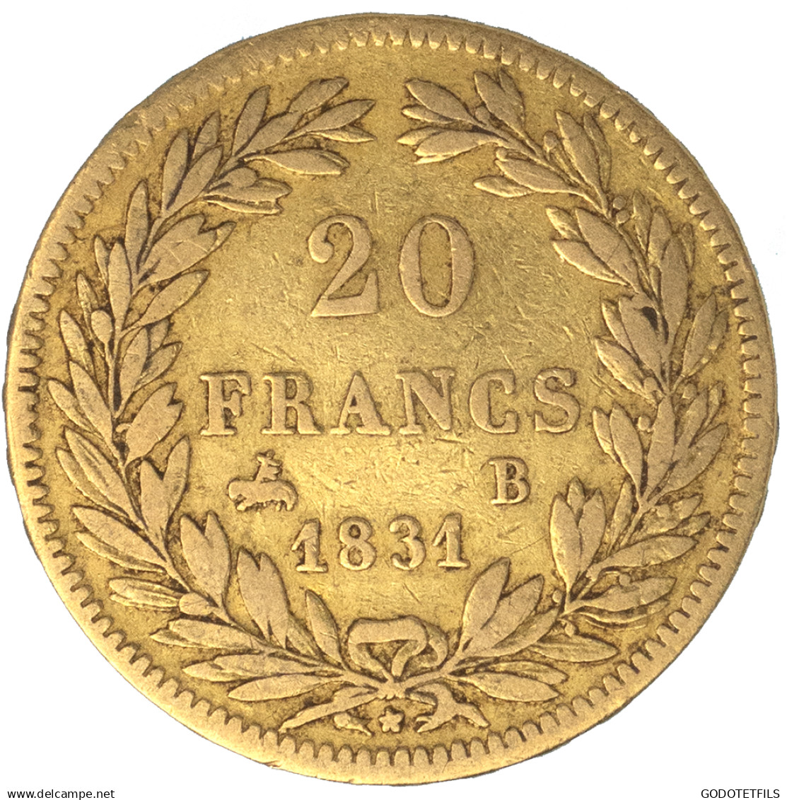 Louis-Philippe-20 Francs 1831 Rouen - 20 Francs (goud)