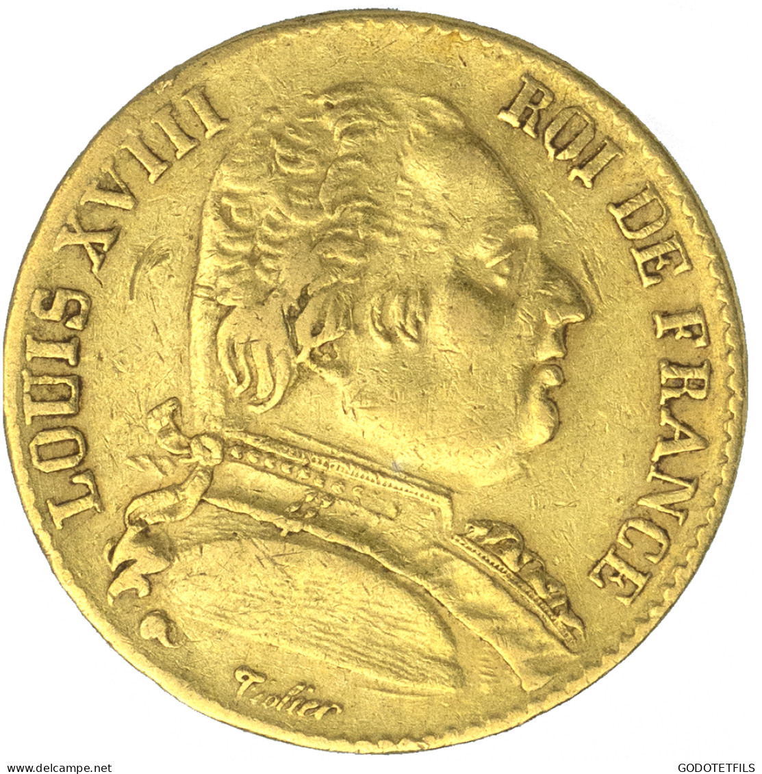 Louis XVIII-20 Francs 1815-4 Bayonne - 20 Francs (oro)