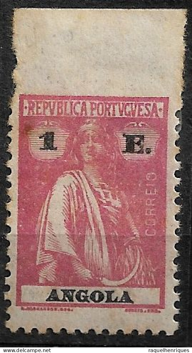 ANGOLA 1921-22 CERES 1 Esc. P:12x11.5 - ERROR IMPERF. TOP MH  (NP#71-P04-L8) - Angola