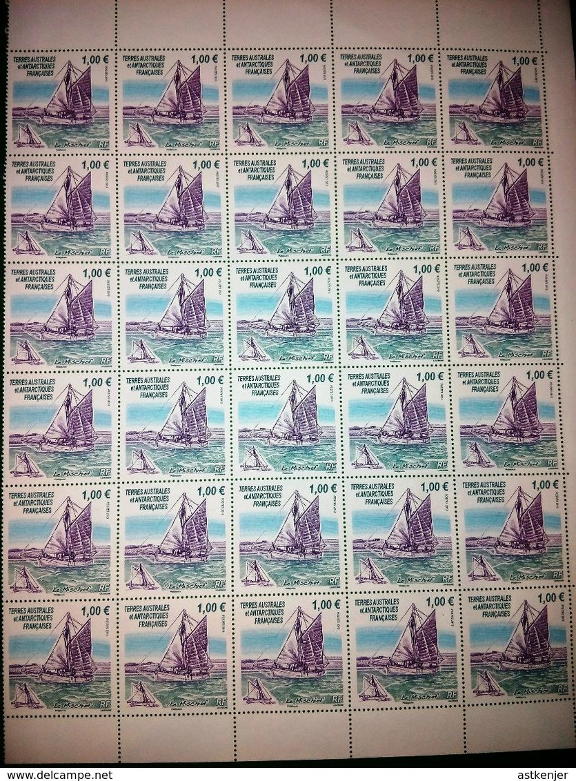 TERRES AUSTRALES ET ANTARCTIQUES FRANCAISES (TAAF) - Planche De 30 Timbres De 2013 N° 642 : Le Mischief - Otros & Sin Clasificación