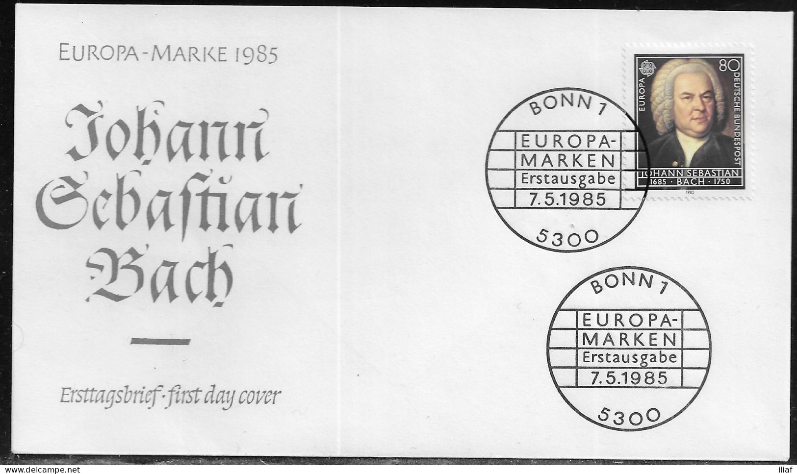 Germany. FDC Mi. 1249.  Europa (C.E.P.T.) 1985 - European Year Of Music.   FDC Cancellation On Cachet Special Envelope - 1981-1990