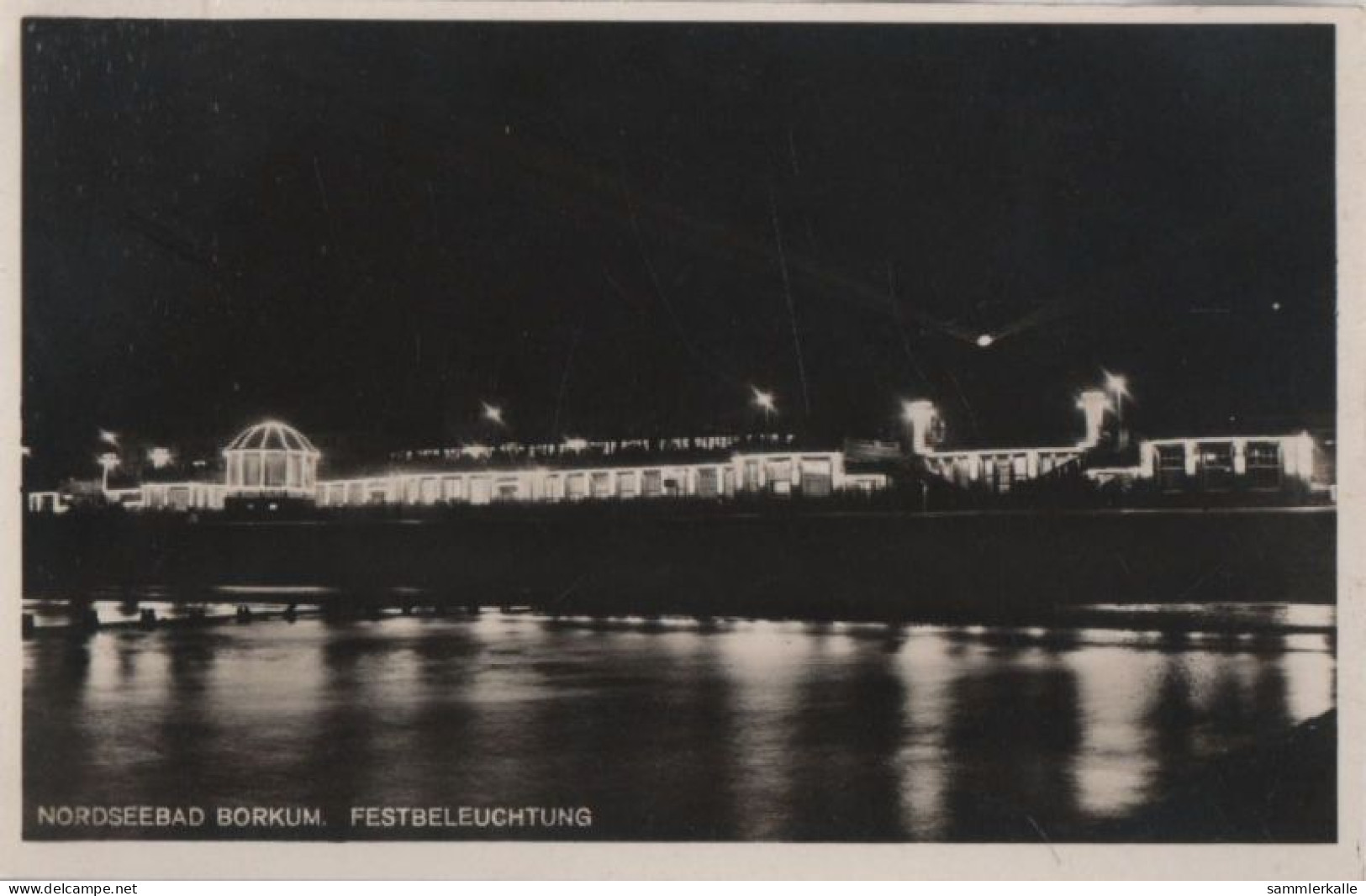 60225 - Borkum - Festbeleuchtung - Ca. 1955 - Borkum