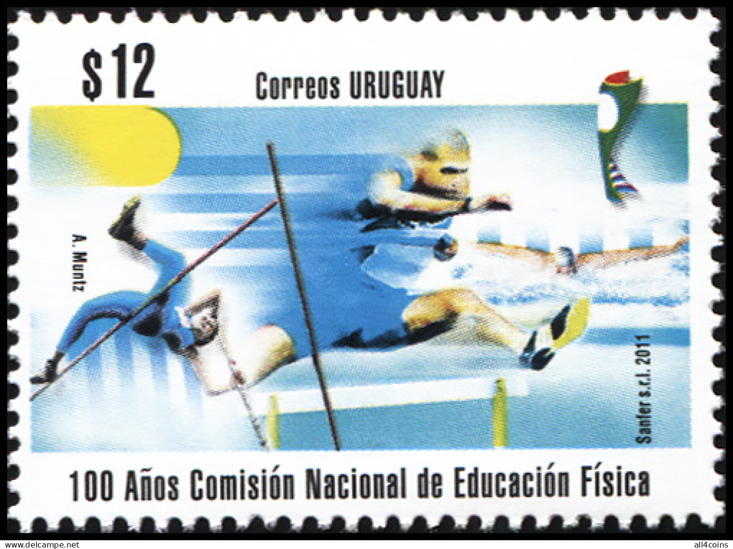 Uruguay 2011. National Physical Education Commission (MNH OG) Stamp - Uruguay