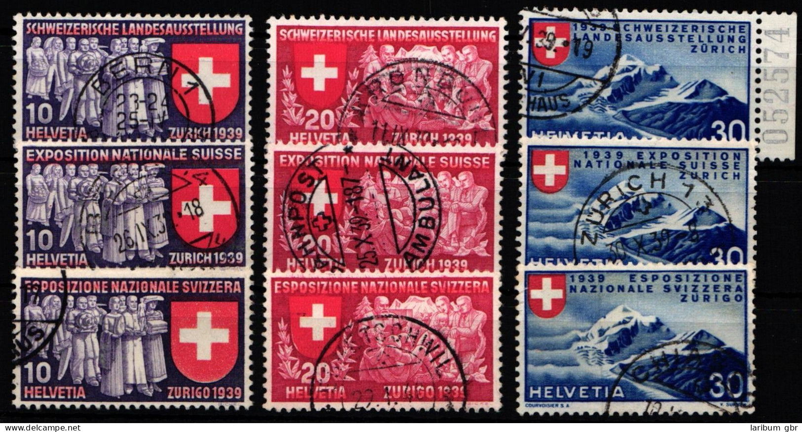 Schweiz 335-343 Gestempelt #KP084 - Other & Unclassified