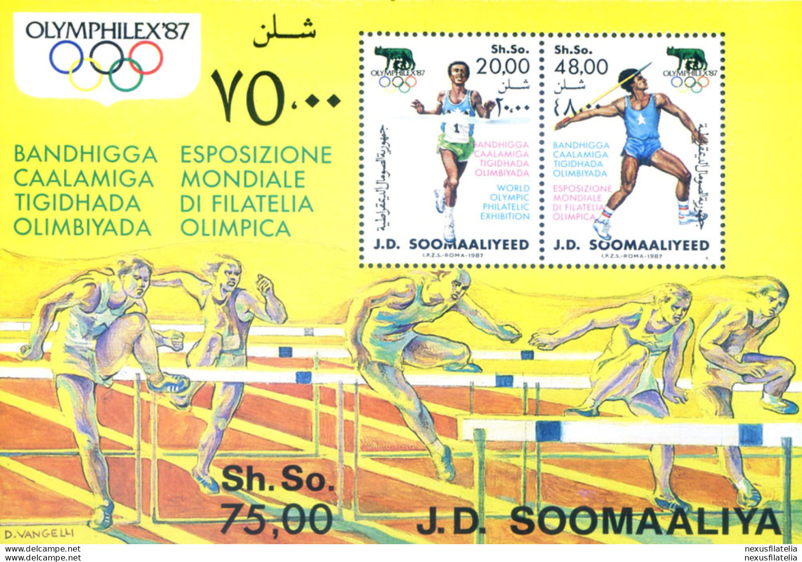 "Olymphilex 1987". - Somalië (1960-...)