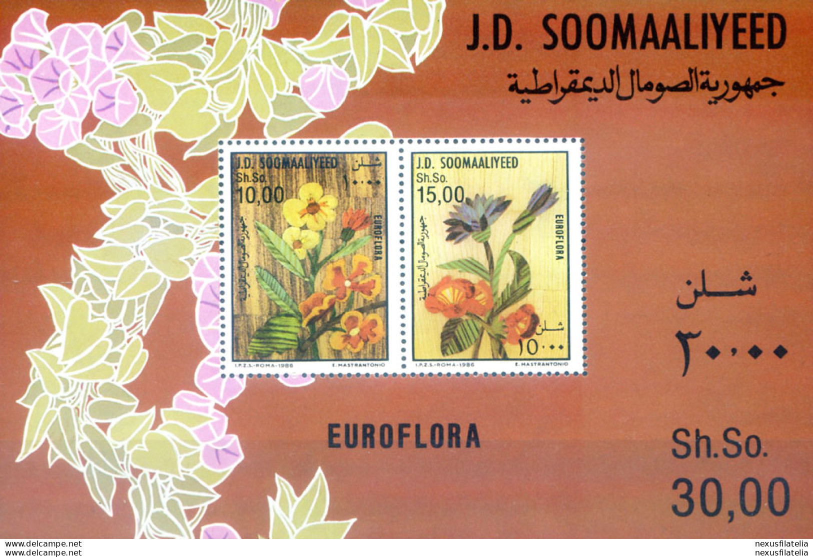 "Euroflora 1986". - Somalie (1960-...)