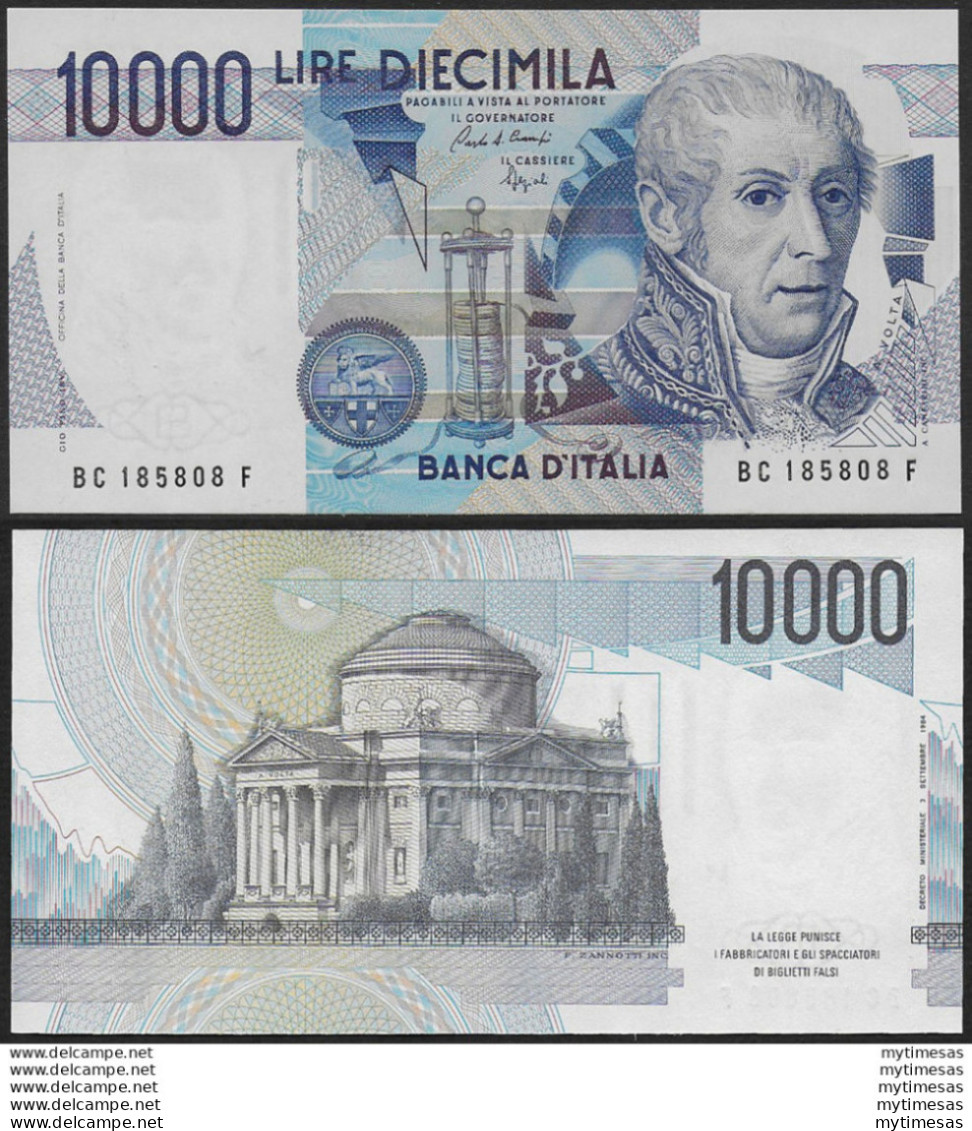 1988 Italia Lire 10.000 A. Volta FDS Rif BI 76C Gigante - Otros & Sin Clasificación