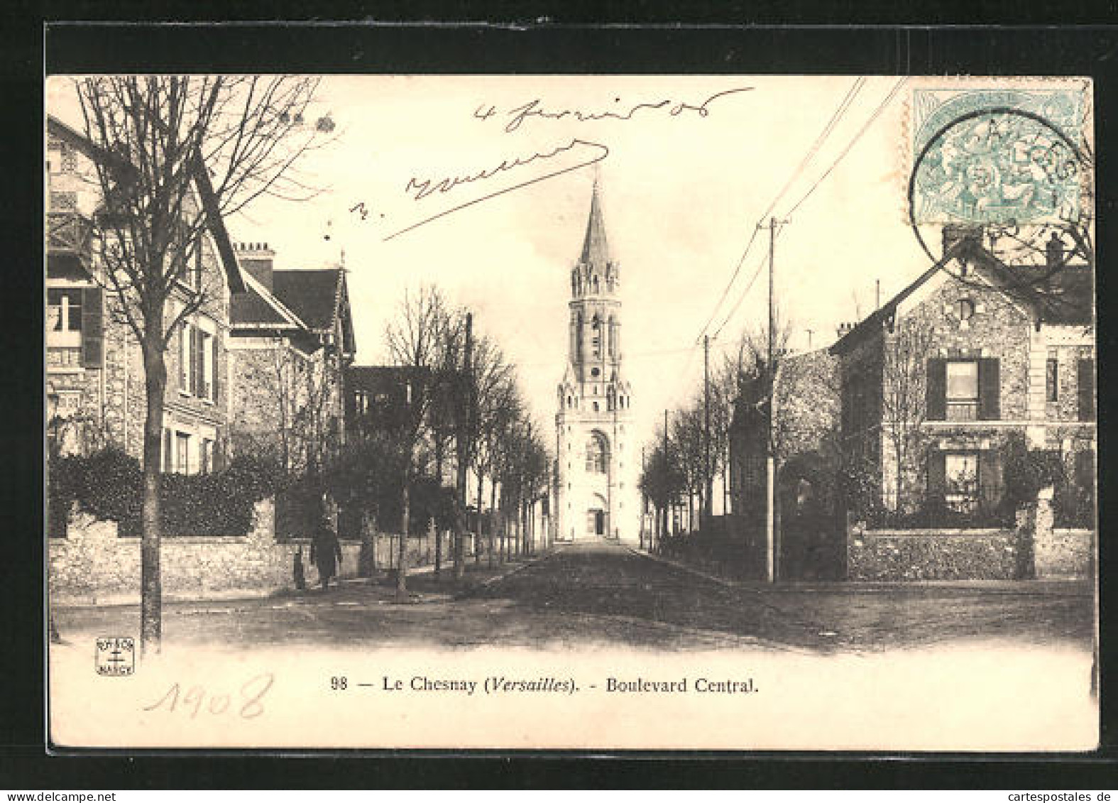 CPA Le Chesnay, Boulevard Central  - Le Chesnay