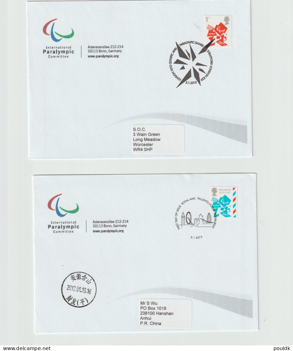 Olympic Games In London 012 - 2 FDC With Olympic Definitives. Postal Weight Approx 0,04 Kg. Please Read Sales - Summer 2012: London