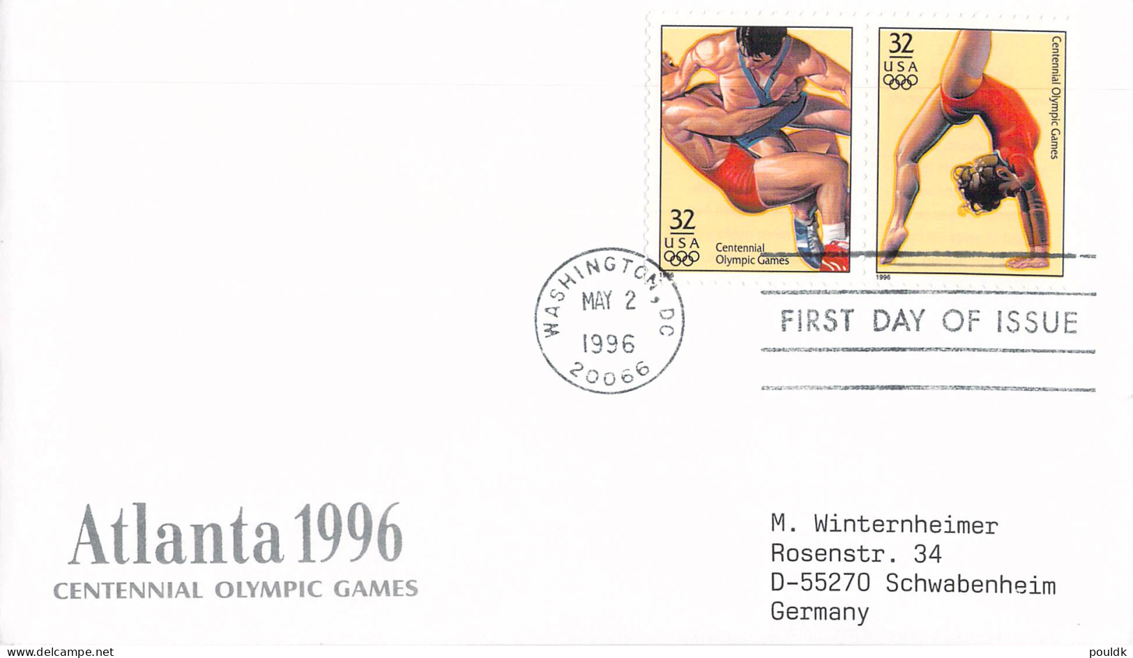 Olympic Games In Atlanta 1996: USA - Ten FDC Commerating The Games. Postal Weight Approx 0,04 Kg. Please  - Summer 1996: Atlanta