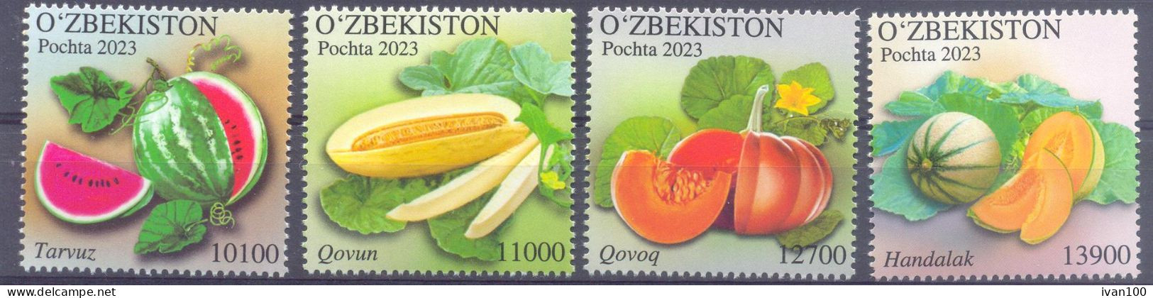 2023. Uzbekistan, Fruits Of Uzbekistan, 4v, Mint/** - Ouzbékistan