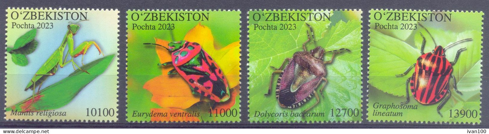 2023. Uzbekistan, Insects Of Uzbekistan, 4v, Mint/** - Uzbekistan
