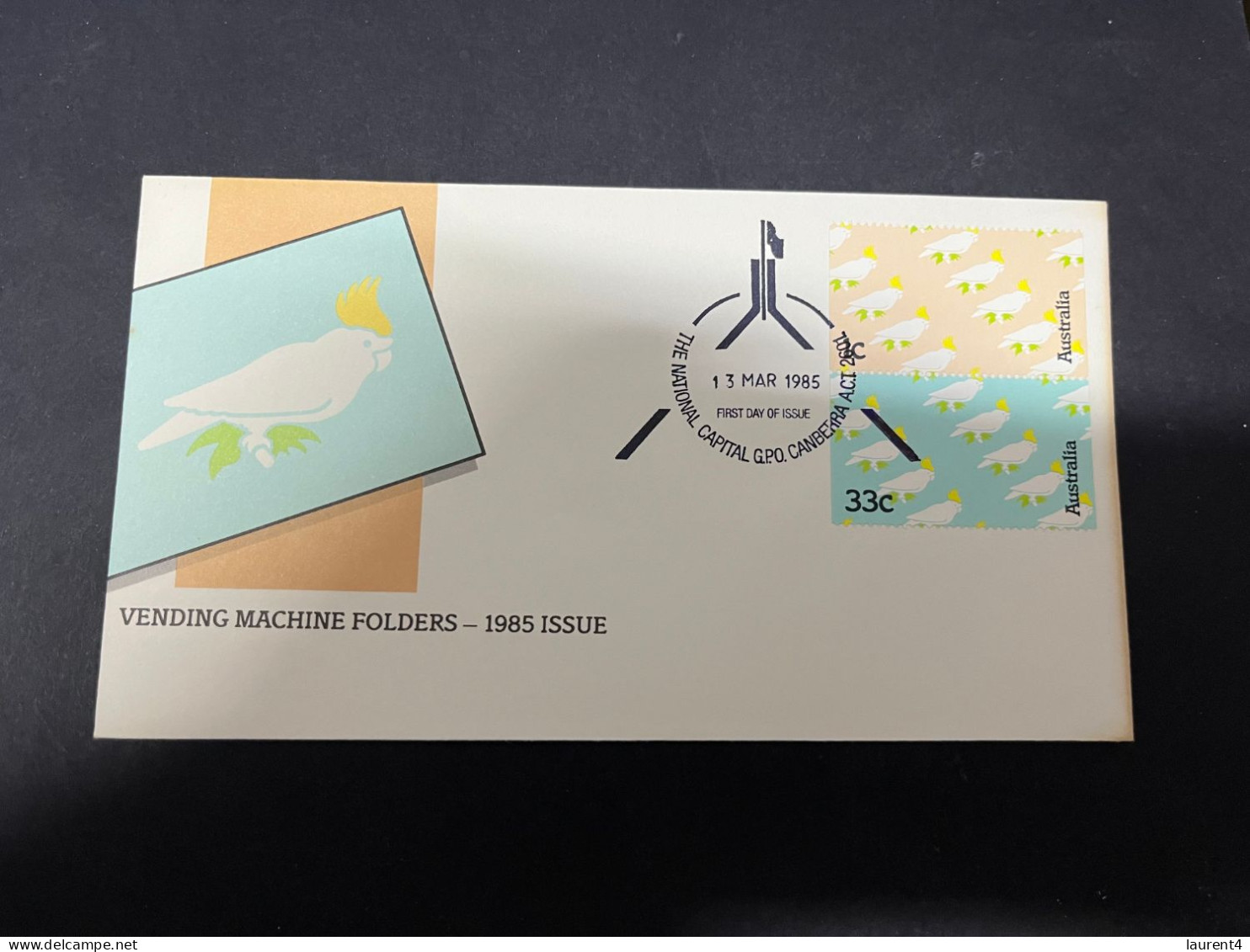 26-3-2024 (4 Y 9) Australia (2 With With Different Postmark) FDC - Vending Machine Folders 1985 Issue - FDC