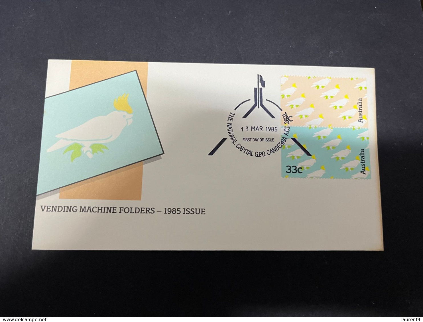 26-3-2024 (4 Y 9) Australia (2 With With Different Postmark) FDC - Vending Machine Folders 1985 Issue - Sobre Primer Día (FDC)