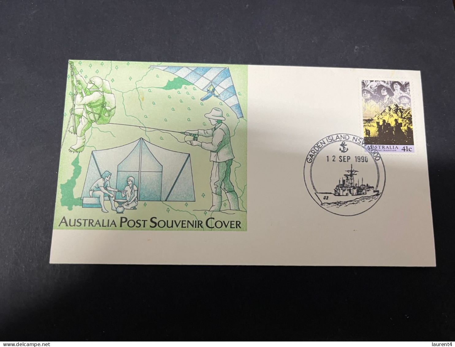 26-3-2024 (4 Y 9) Australia - Sydney Garden Island (1990) Navy Ship P/m - Sobre Primer Día (FDC)