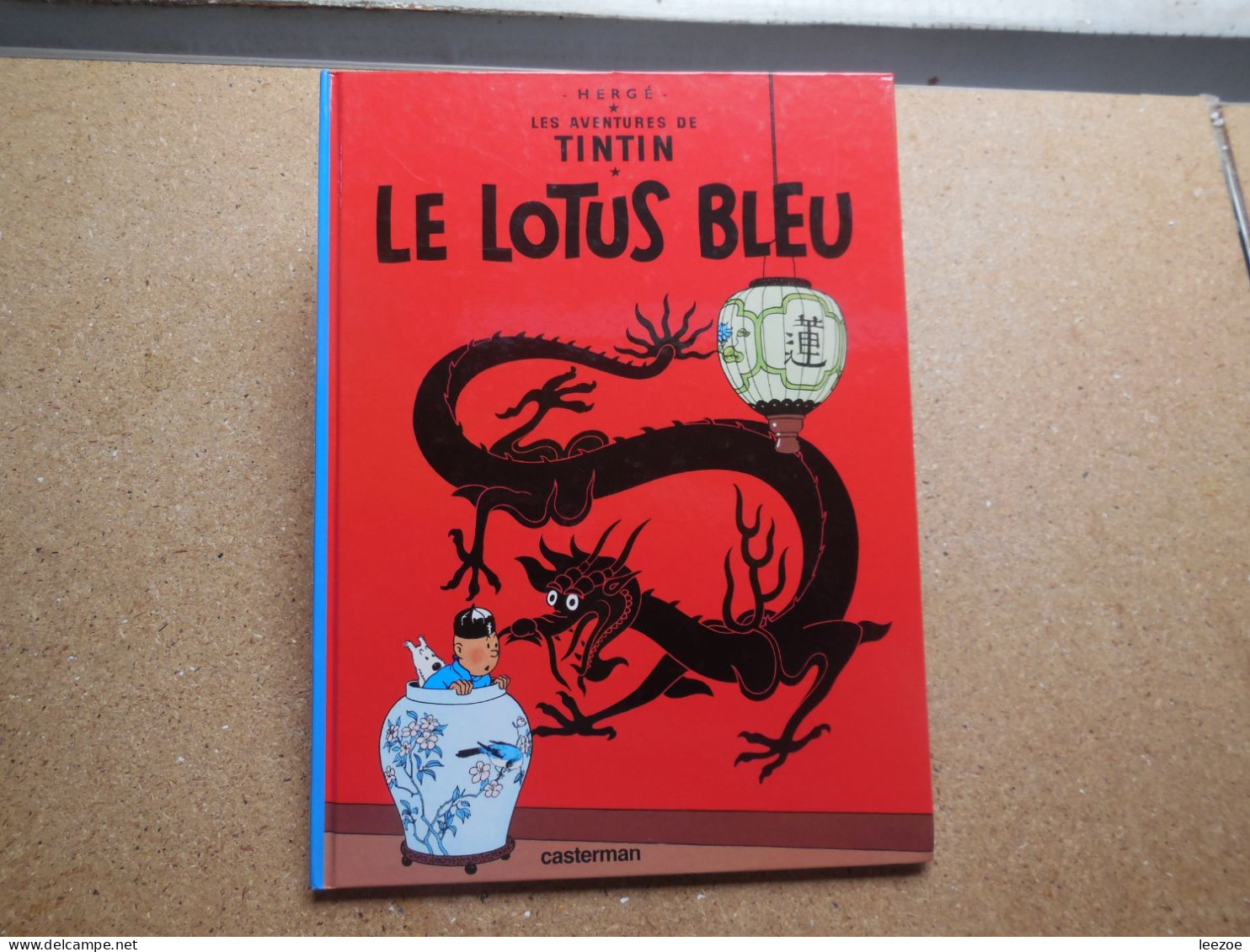 BD Tintin 5D?? Le Lotus Bleu, Dépôt Légal : 1e Trimestre 1958; D. 1982/0053/152................N5 - Tintin