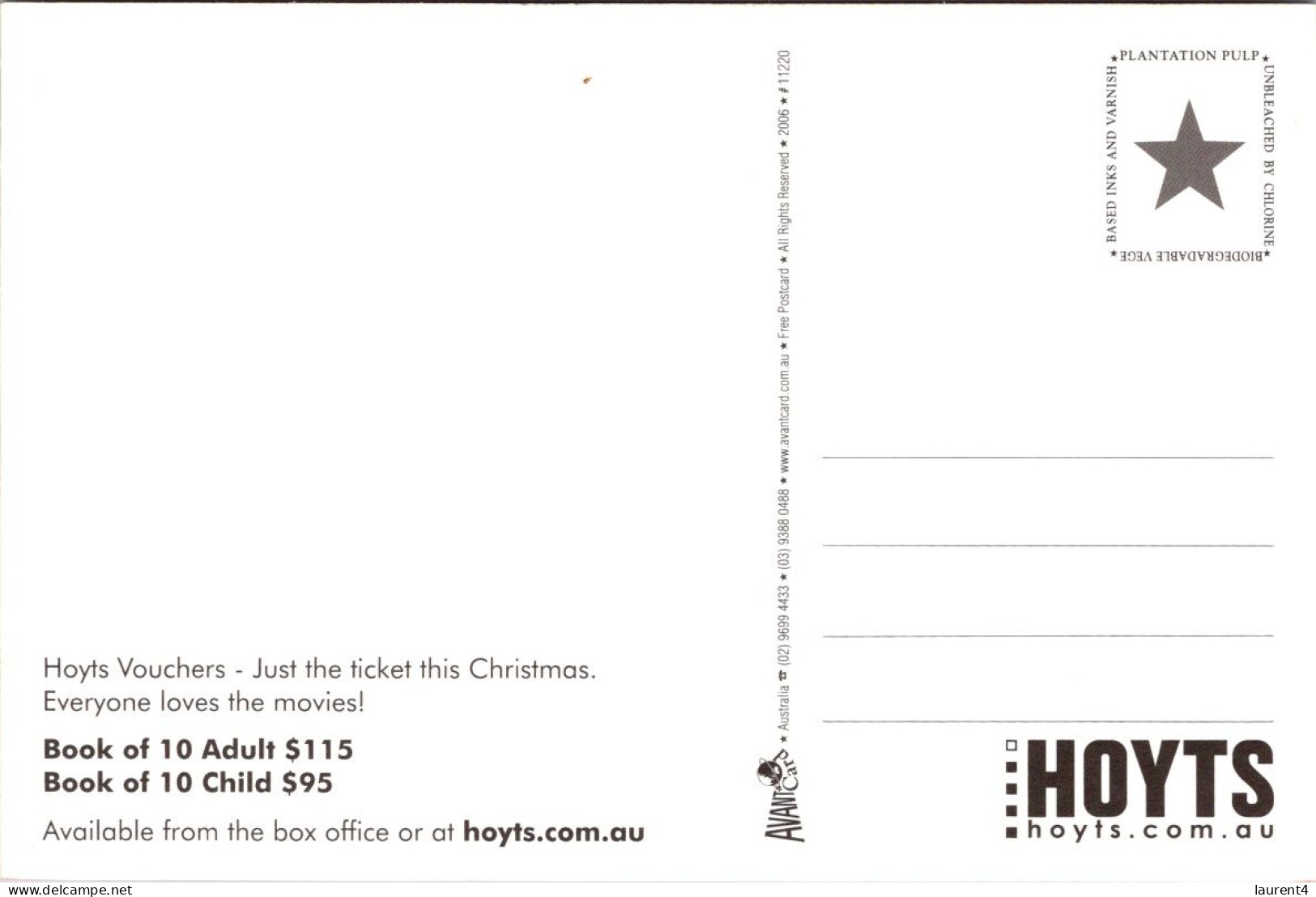 26-4-2024 (4 Y 10) Hoyts - Cinema Christmas Voucher - Publicidad